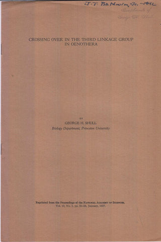 Crossing Over in the Third Linkage Group in Oenothera