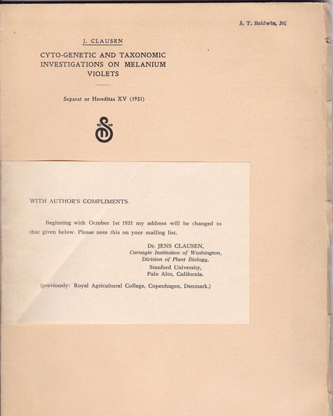 Cyto-Genetic and Taxonomic Investigations on Melanium Violet