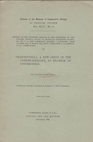 Craspedotella, A New Genus of the Cystoflagellata, an Example of Convergenge