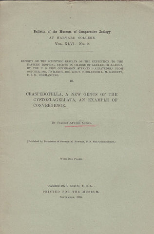 Craspedotella, A New Genus of the Cystoflagellata, an Example of Convergenge