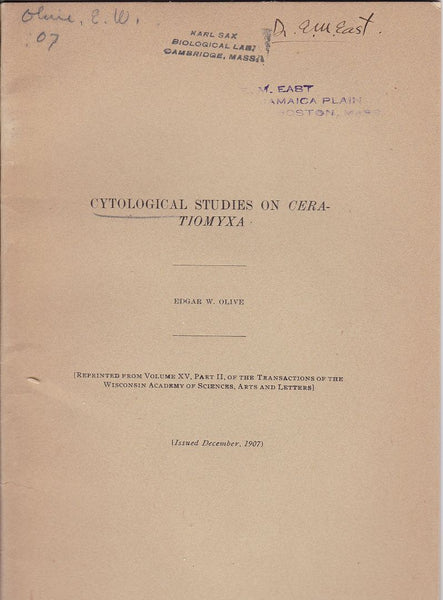 Cytological Studies on Ceratiomyxa