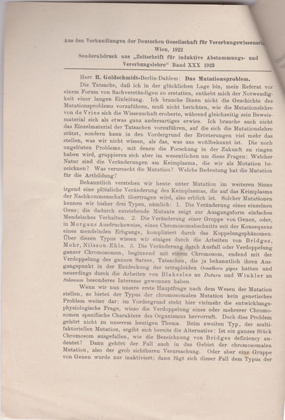 Das Mutationsproblem