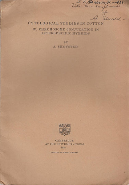 Cytological Studies in Cotton. IV. Chromosome Conjugation in Interspecific Hybrids