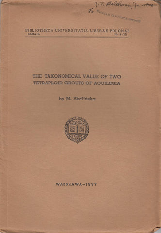 The Taxonomical Value of Two Tetraploid Groups of Aquilegia