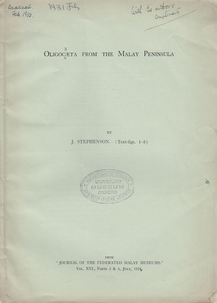 Oligochaeta from Malay Peninsula