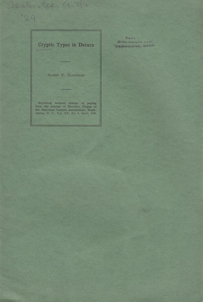 Cryptic Types in Datura