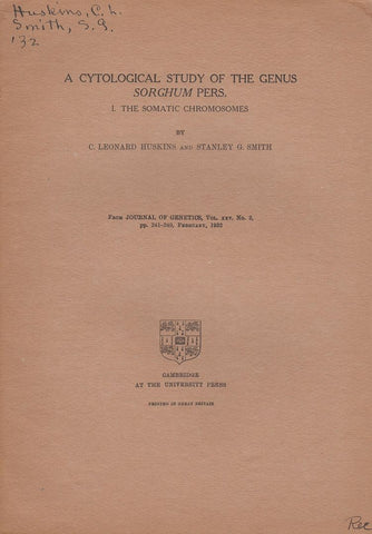 A Cytological Study of the Genus Sorghum Pers. I. The Somatic Chromosomes