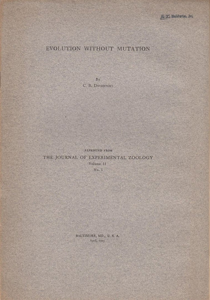 Evolution without Mutation