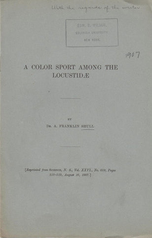 A Color Sport Among the Locustidae
