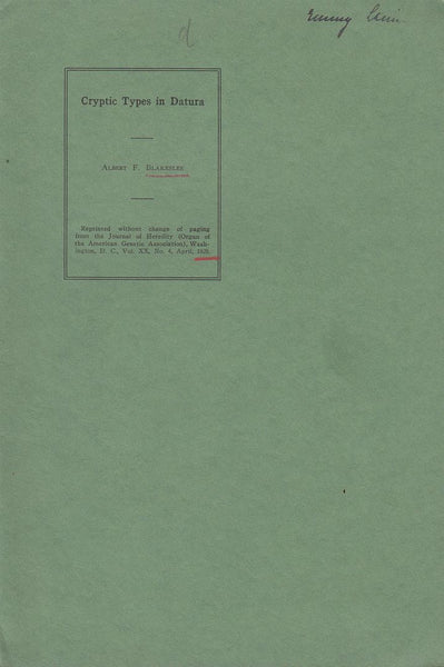 Cryptic Types in Datura