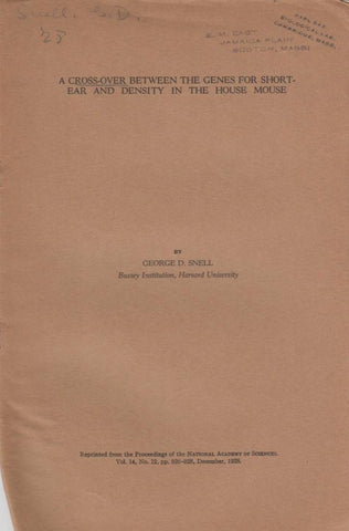 A Cross-Over Between the Genes for Short-Ear and Density in the House Mouse