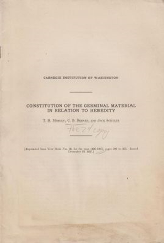 Constitution of the Germinal Material in Relation to Heredity