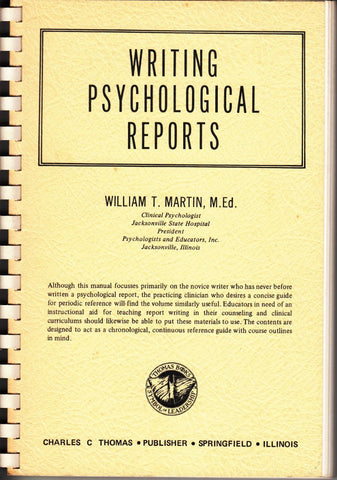 Writing Psychological Reports