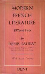 Modern French Literature: 1870-1940