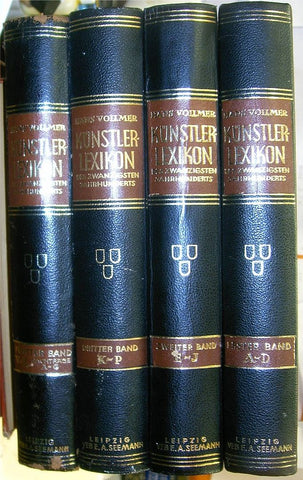 Kunstlerlexicon der Bildenden Kunstler des XX. Jahrhunderts Band I, Band II, Band III und Band V