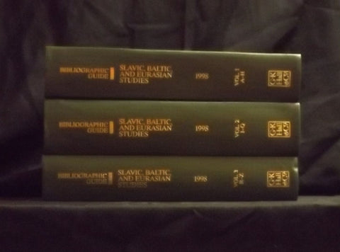 Bibliographic Guide to Slavic, Baltic, and Eurasian Studies, 1998