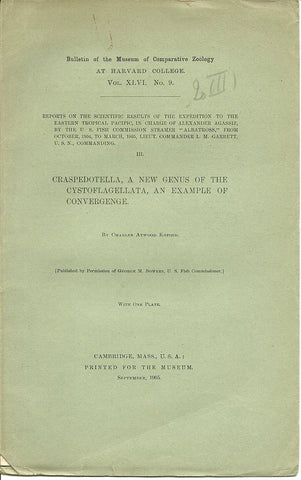 4 offprints from Charles Atwood Kofoid 1905-1909