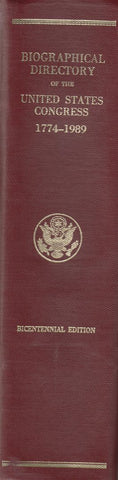 Biographical Directory of the United States Congress, 1774-1989: Bicentennial Edition