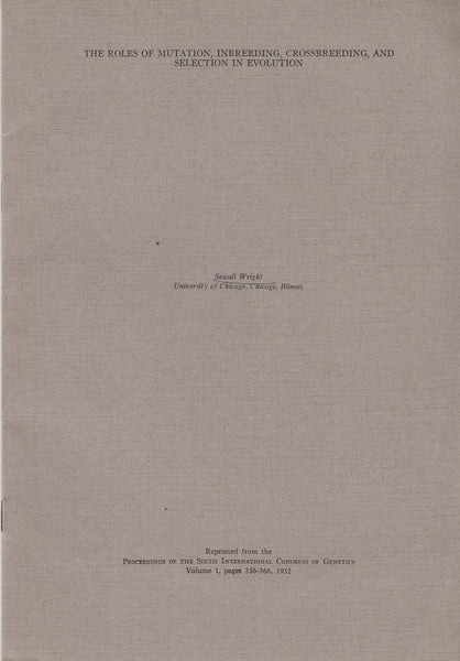 27 offprints by Sewall Wright 1932-1969