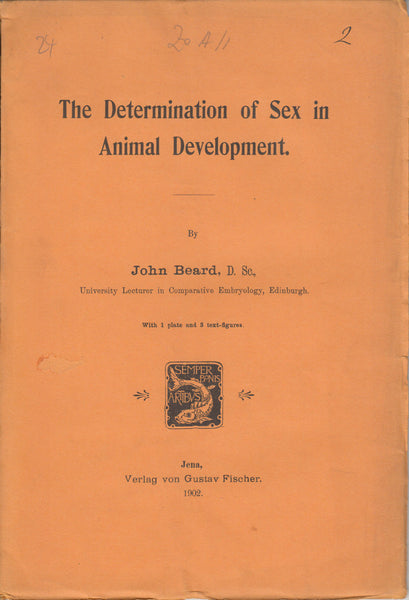 The Determination of Sex in Animal Development