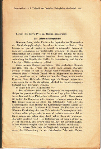 Das Determinationsproblem